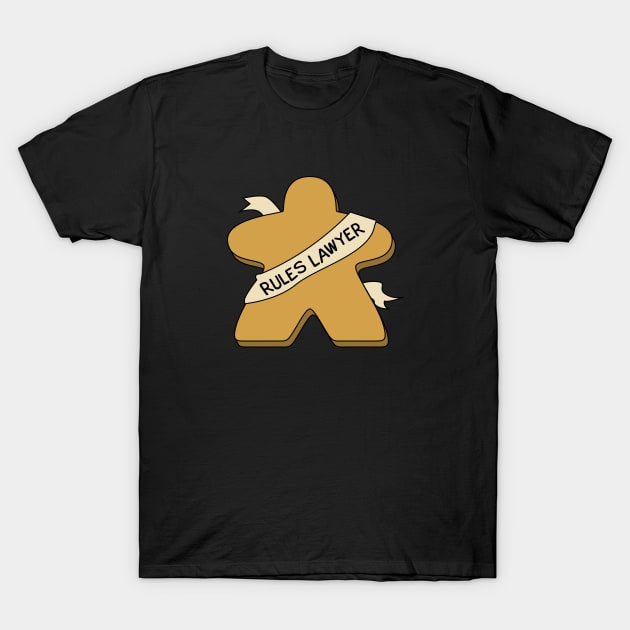 Rules Lawyer Funny Meeple T-Shirt by pixeptional